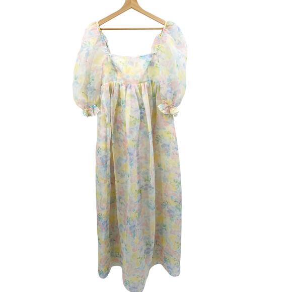 Selkie Sweetcorn Puff Pastel Gown Dress - Picture 3 of 9